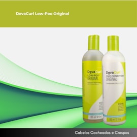 Kit DevaCurl Low-Poo Original Shampoo e Condicionador 355 ml