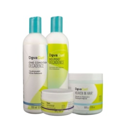 Kit DevaCurl No-Poo Decadence Home Care (4 Produtos)