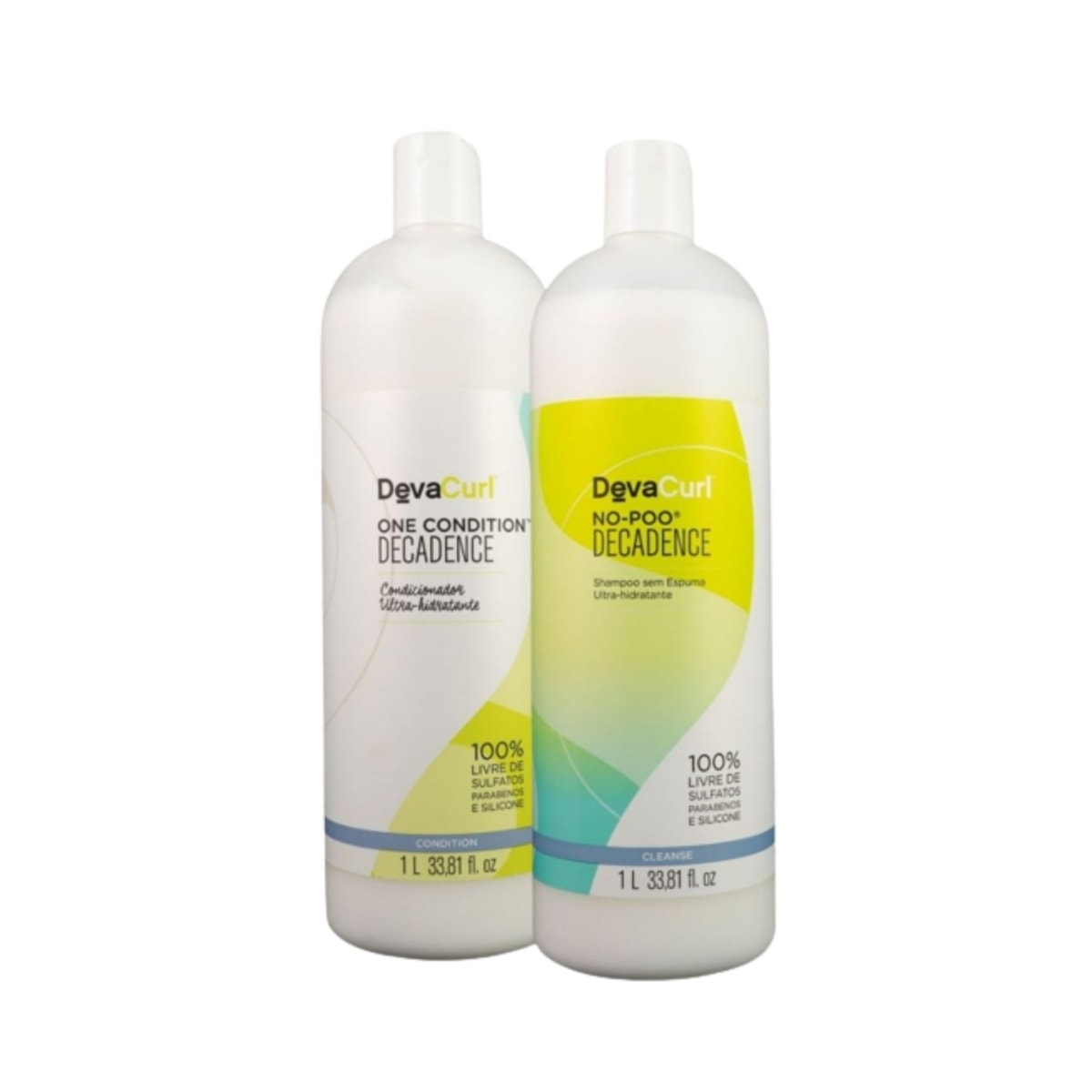 Kit DevaCurl No-Poo Decadence Shampoo e Condicionador 1 Litro Kit DevaCurl No-Poo Decadence Shampoo e Condicionador 1 Litro