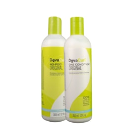 Kit DevaCurl No-Poo Original Shampoo e Condicionador 355 ml