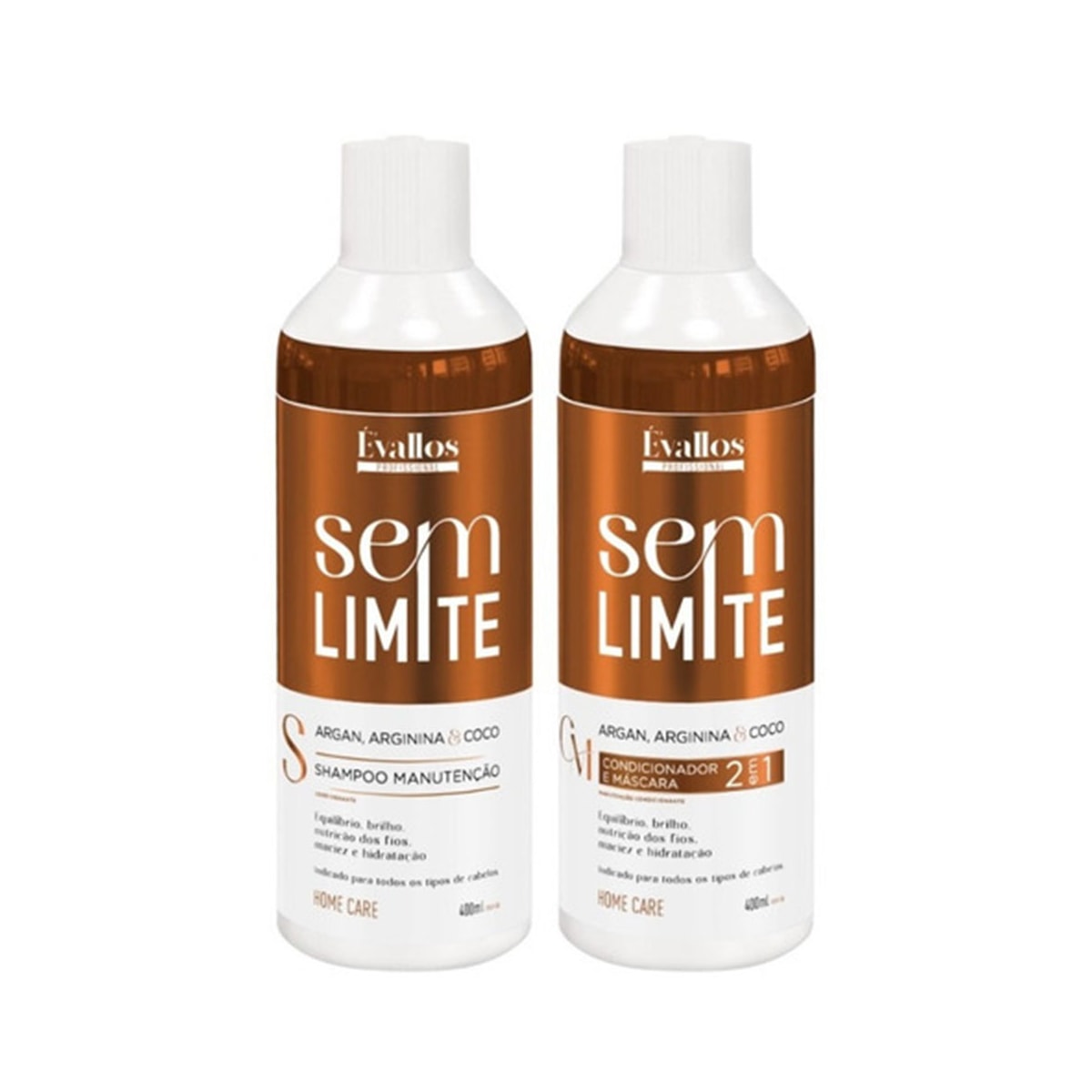 Kit Évallos Manutenção Sem Limite Shampoo + Condicionador 400 ml
