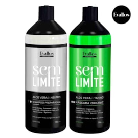 Kit Évallos Progressiva Organic + Shampoo Antiresiduo Sem Limite 2 x 1 Litro