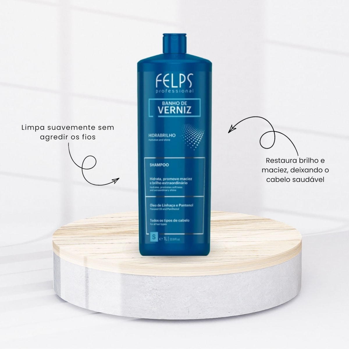 Kit Felps Banho de Verniz Shampoo e Condicionador (2 x 1 Litro) Kit Felps Banho de Verniz Shampoo e Condicionador (2 x 1 Litro)