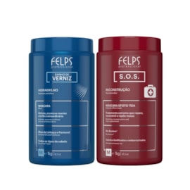 Kit Felps Cronograma Lumiforce (S.O.S.+ Banho de Verniz 2 x 1 Litro)