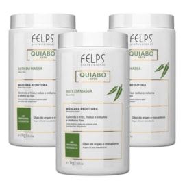 Kit Felps Quiabo XBTX Redutor de Volume em Massa ( 3 x 1 Kg )