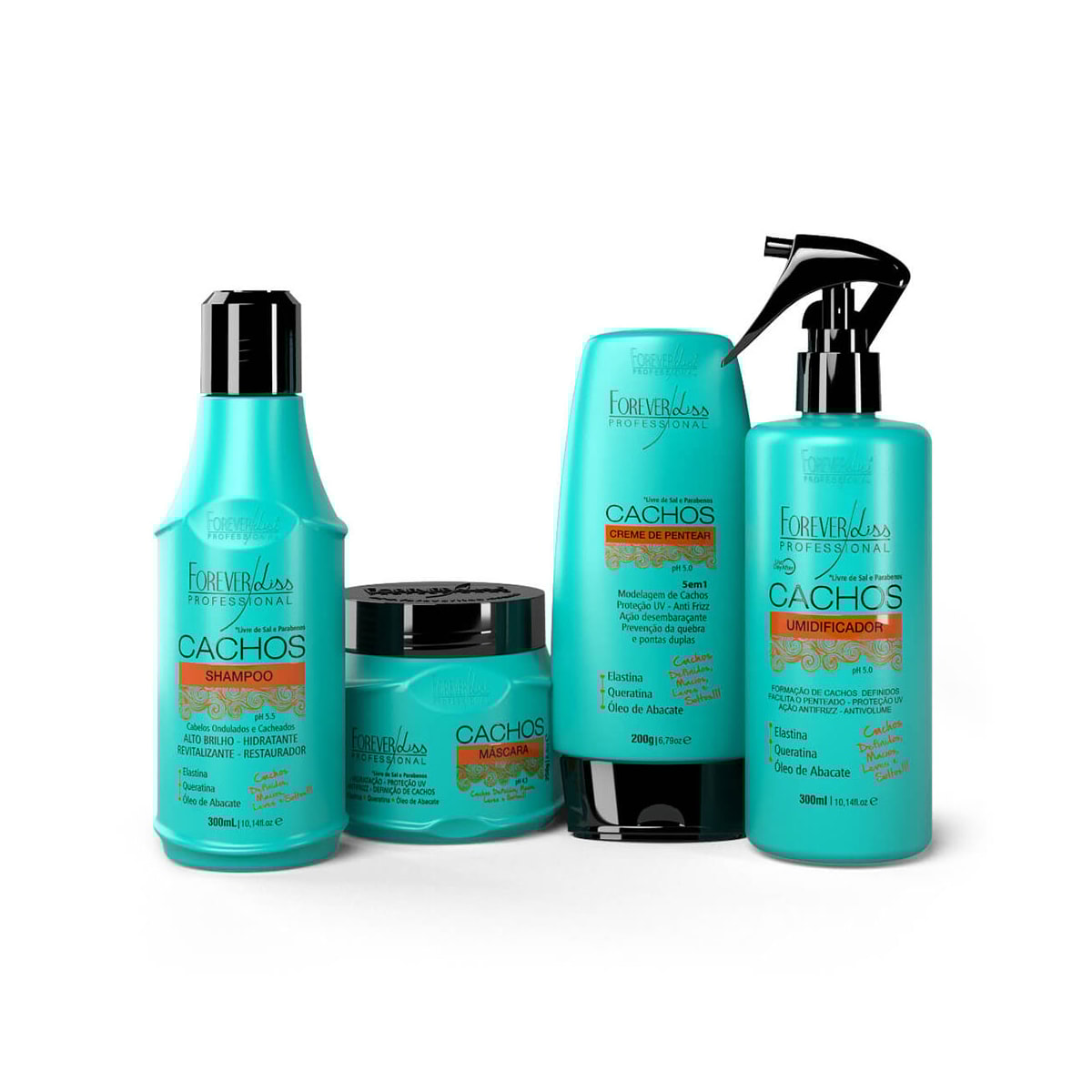 Kit Forever Liss Cachos Formador e Manutenção dos Cachos para Cabelo Cacheado Kit Forever Liss Cachos Formador e Manutenção dos Cachos para Cabelo Cacheado