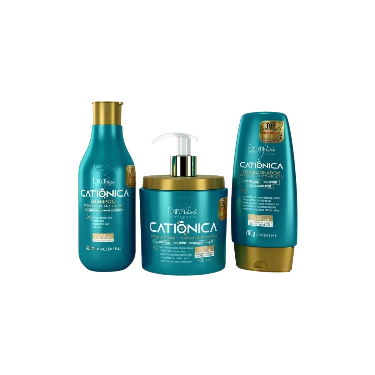 Kit Forever Liss Catiônica Completo Kit Forever Liss Catiônica Completo