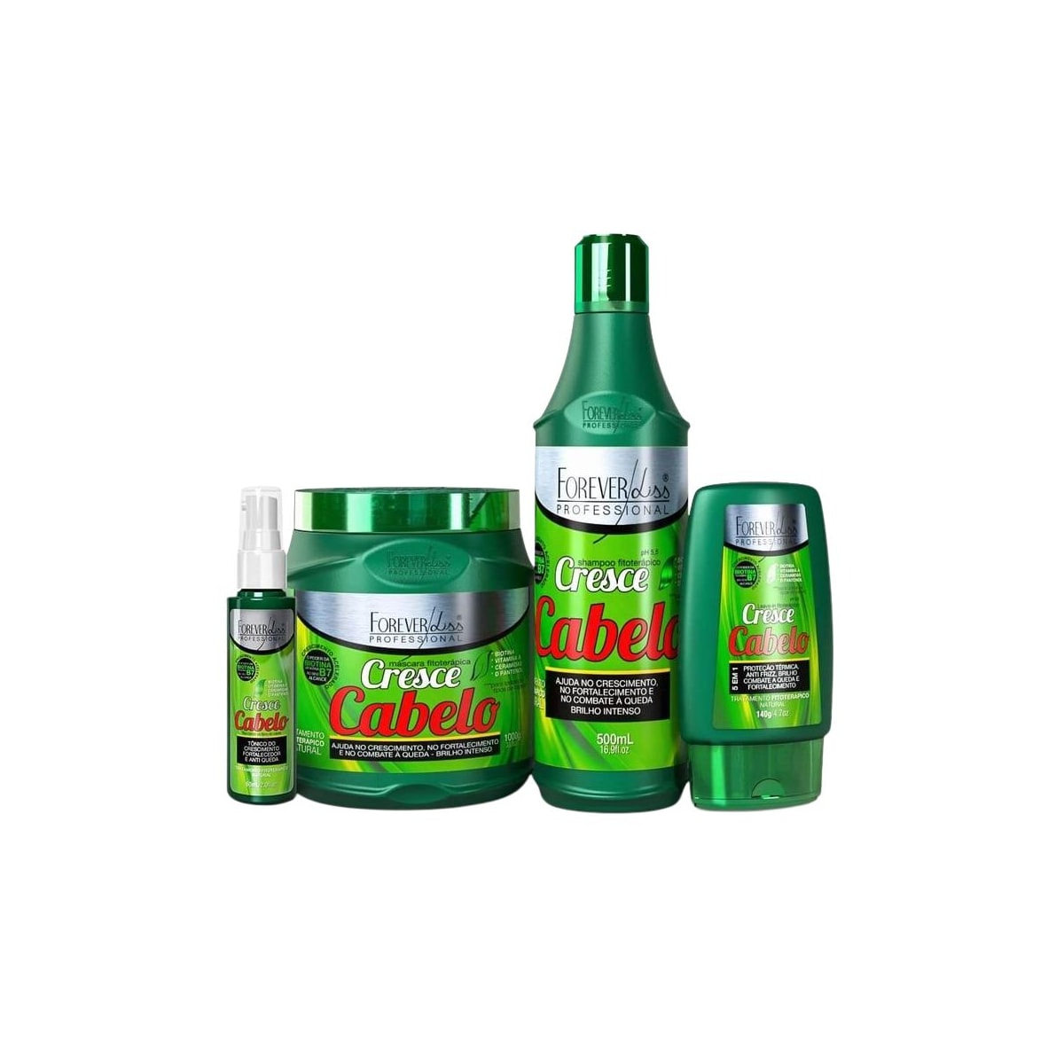 Kit Forever Liss Cresce Cabelo Completo Com Máscara 1 Kg Kit Forever Liss Cresce Cabelo Completo Com Máscara 1 Kg