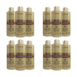 Kit G.Hair Escova Progressiva Alemã 4 (3 x 1 Litro)