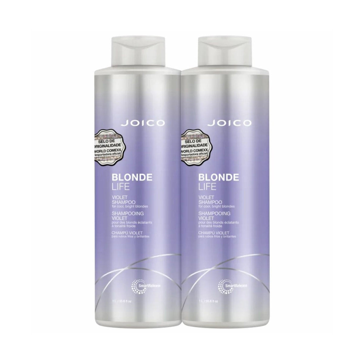 Kit Joico Blonde Life Violet Smart Release Shampoo 1 Litro + Condicionador 1 Litro Kit Joico Blonde Life Violet Smart Release Shampoo 1 Litro + Condicionador 1 Litro