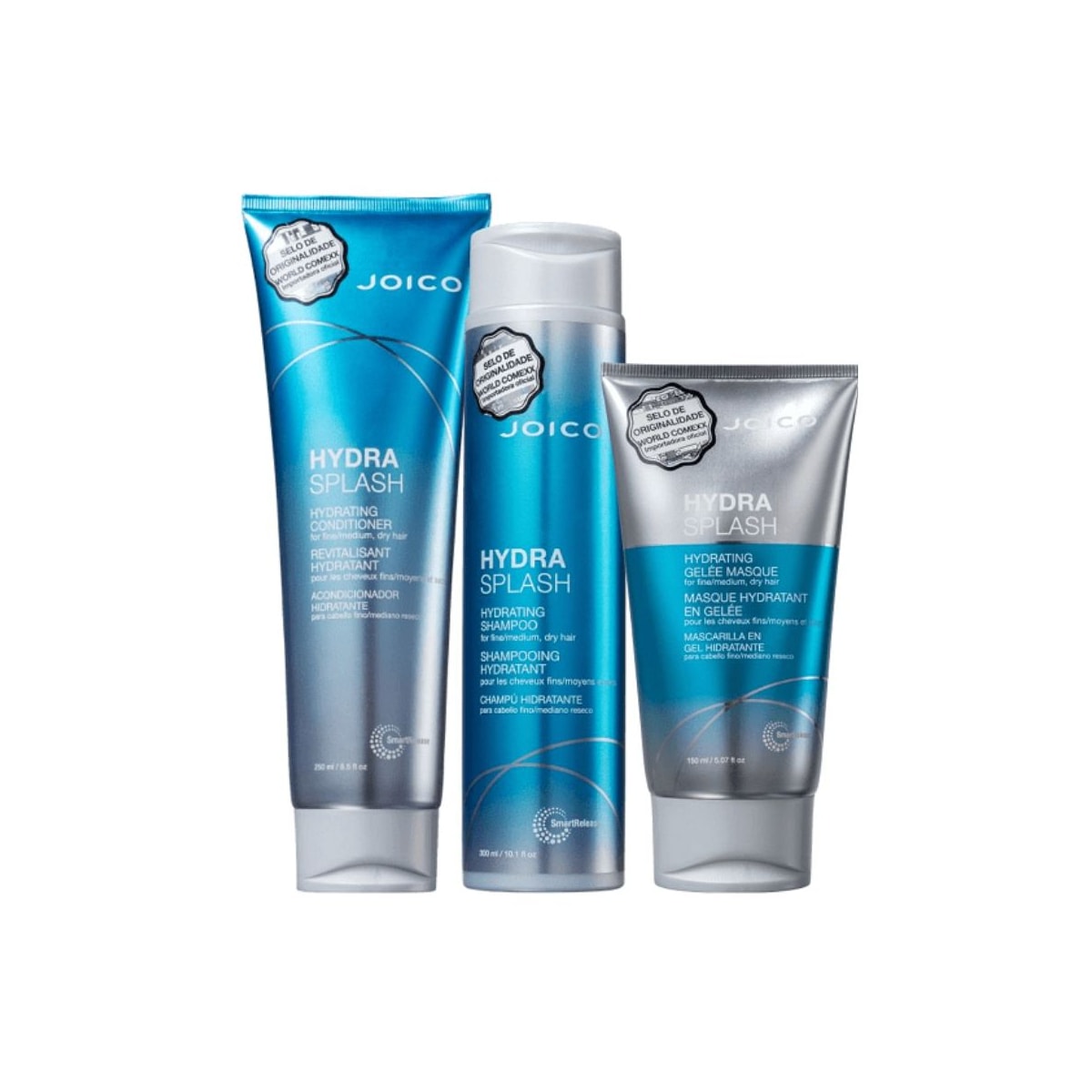 Kit Joico Hydra Splash Smart Release Shampoo 300 ml + Condicionador 250 ml + Máscara 150 ml Kit Joico Hydra Splash Smart Release Shampoo 300 ml + Condicionador 250 ml + Máscara 150 ml