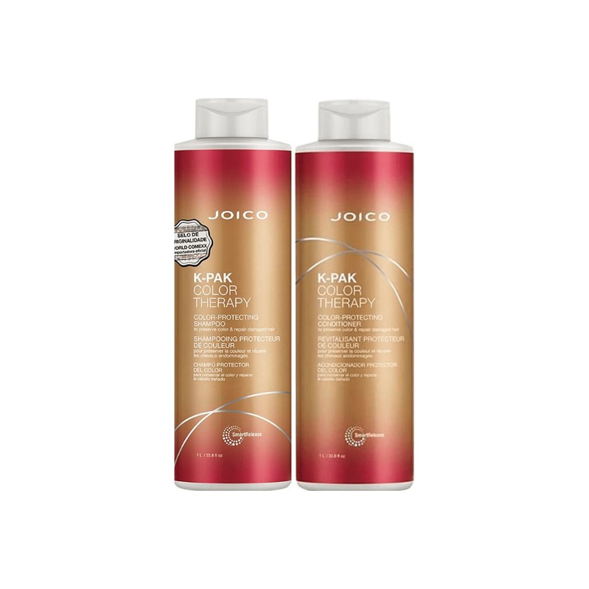 Kit Joico K-PAK Color Therapy Shampoo 1 Litro + Condicionador 1 Litro Kit Joico K-PAK Color Therapy Shampoo 1 Litro + Condicionador 1 Litro