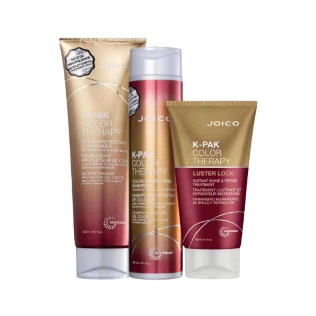 Kit Joico K-PAK Color Therapy Smart Release Shampoo + Condicionador 250 ml + Máscara 150 ml Kit Joico K-PAK Color Therapy Smart Release Shampoo + Condicionador 250 ml + Máscara 150 ml