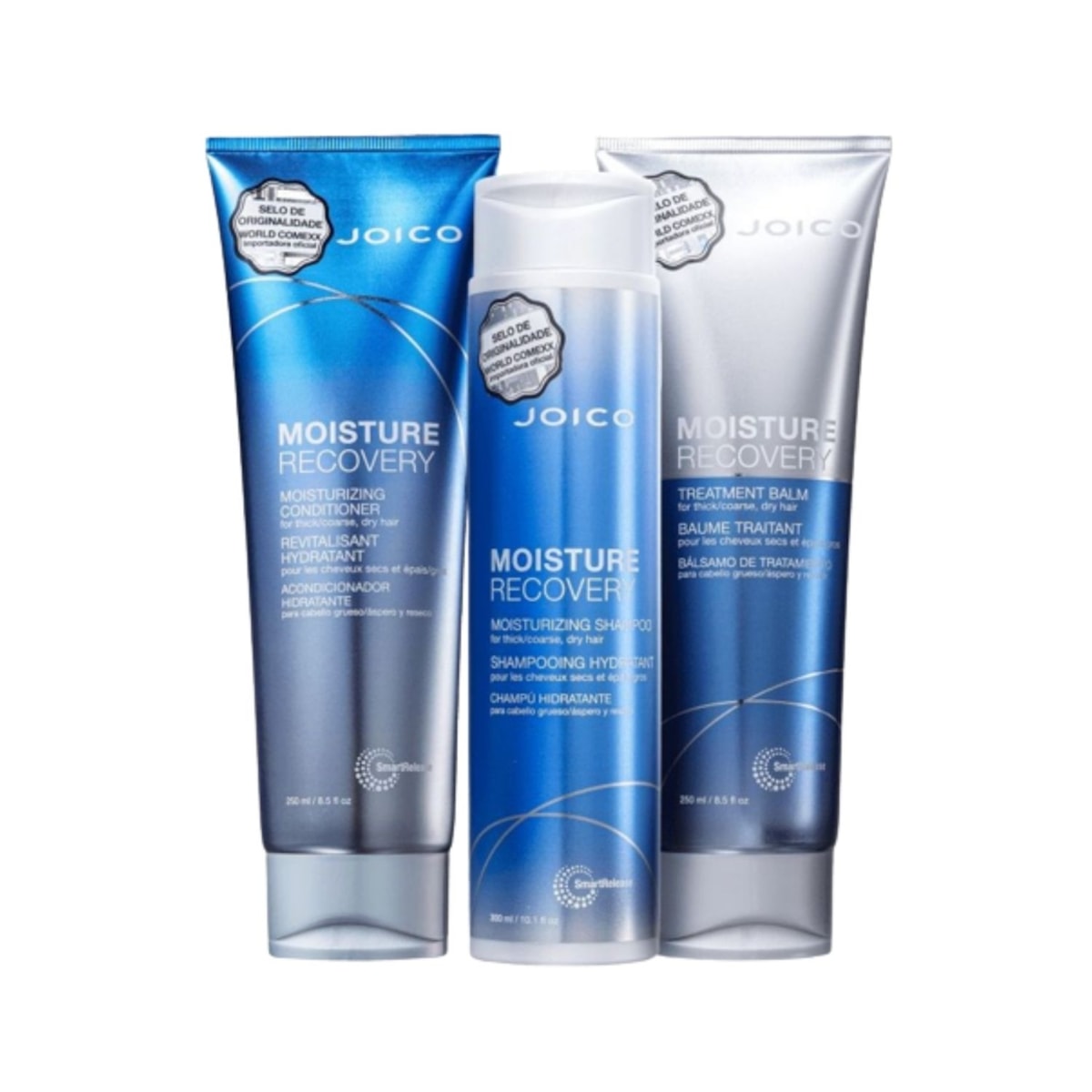 Kit Joico Moisture Recovery Tratamento Smart Release Shampoo + Condicionador + Máscara