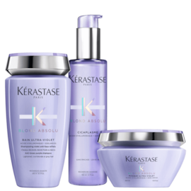Kit Kérastase Blond Absolu Loiro Platinado (Shampoo + Máscara + Leave-in)