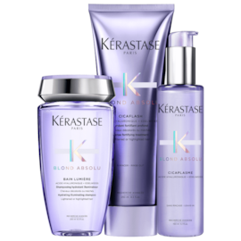 Kit Kérastase Blond Absolu Lumiére Shampoo + Condicionador + Leave-in