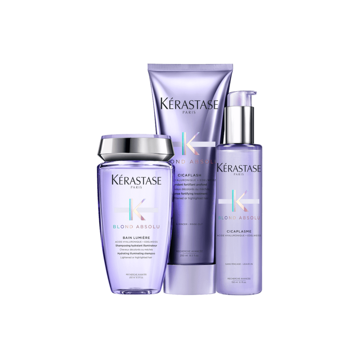 Kit Kérastase Blond Absolu Lumiére Shampoo + Condicionador + Leave-in Kit Kérastase Blond Absolu Lumiére Shampoo + Condicionador + Leave-in