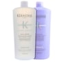Kit Kérastase Blond Absolu Lumiére Tratamento Shampoo Lumiére 1 Litro + Condicionador Cicaflash 1 Litro