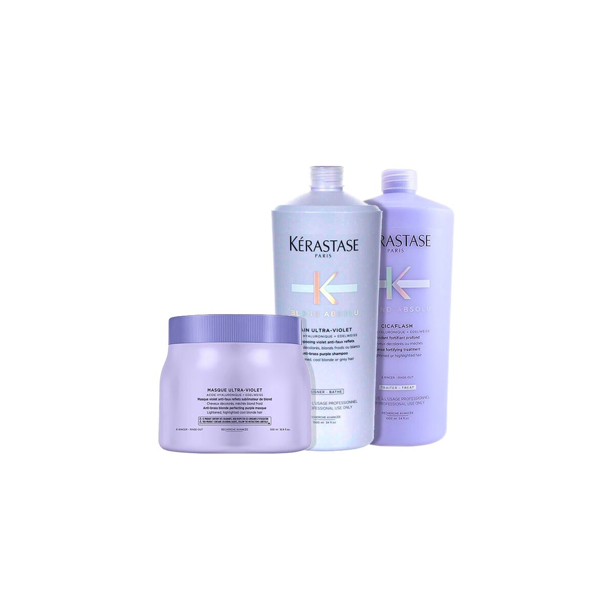 Kit Kérastase Blond Absolu Ultra Violet Tratamento Trio Profissional