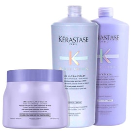 Kit Kérastase Blond Absolu Ultra Violet Tratamento Trio Profissional