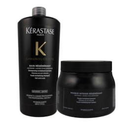 Kit Kerastase Chronologiste Régénérant Shampoo 1 Litro + Máscara 500 ml