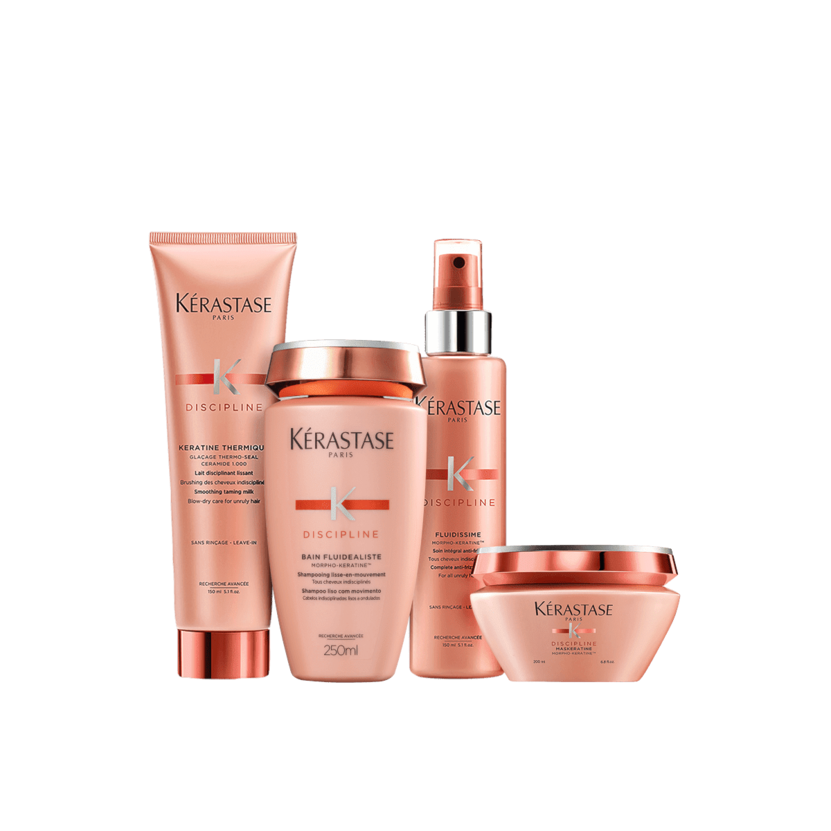 Kit Kérastase Discipline Alinhamento dos Fios (Shampoo + Máscara + 2 Leave-in's)