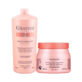 Kit Kérastase Discipline Fluidealiste Shampoo 1 Litro + Maskeratine Máscara 500 g