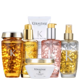 Kit Kérastase Elixir Ultime Golden Ritual (Shampoo + Condicionador + Máscara + 3 Oleos)