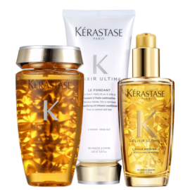 Kit Kérastase Elixir Ultime Originale (Shampoo + Condicionador + Oleo)