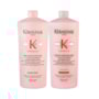 Kit Kérastase Genesi Nutri Fortifiant Shampoo 1 Litro + Condicionador Renforcateur 1 Litro