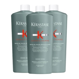 Kit Kérastase Genesis Homme Bain Masse 3 Shampoo 1 Litro