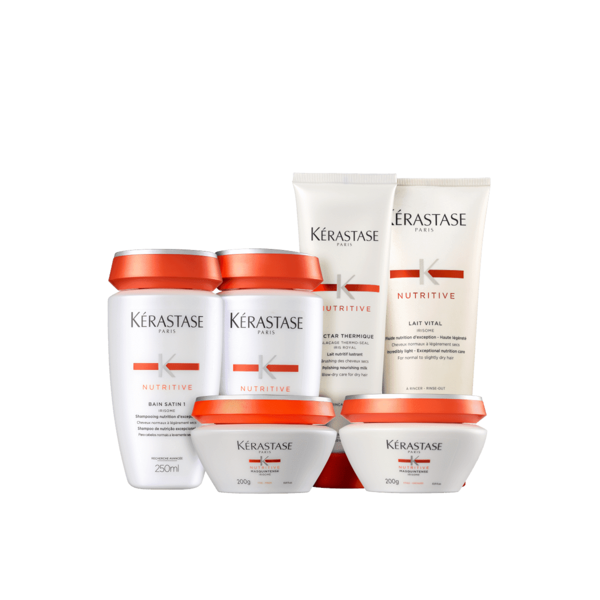 Kit Kérastase Nutritive Immunité (2 Shampoo's + Condicionador + Leave-in + 2 Máscaras)