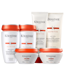 Kit Kérastase Nutritive Immunité (2 Shampoo's + Condicionador + Leave-in + 2 Máscaras)