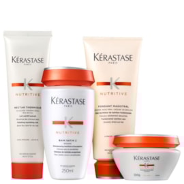 Kit Kérastase Nutritive Nectar (Shampoo + Condicionador + Máscara + Leave-in)