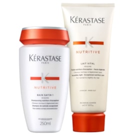Kit Kérastase Nutritive Satin 1 Shampoo 250 ml + Lait Vital 200 ml