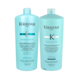 Kit Kérastase Résistance Force Architecte Shampoo 1 Litro + Condicionador Extentioniste 1 Litro