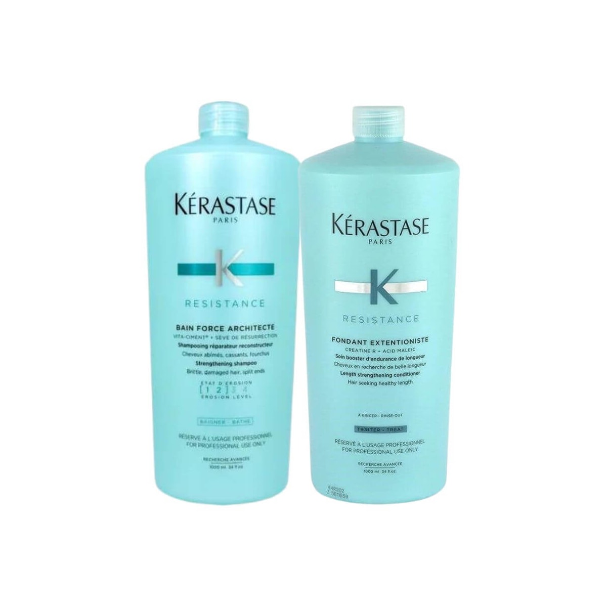 Kit Kérastase Résistance Force Architecte Shampoo 1 Litro + Condicionador Extentioniste 1 Litro Kit Kérastase Résistance Force Architecte Shampoo 1 Litro + Condicionador Extentioniste 1 Litro