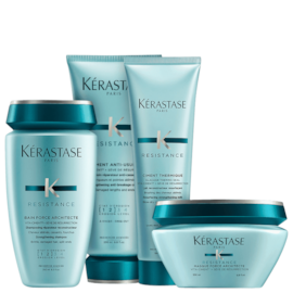 Kit Kérastase Résistance Force Ciment Architect (Shampoo + Condicionador + Máscara + Leave-in)