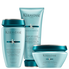 Kit Kérastase Résistance Force Shampoo 250 ml + Condicionador 200 ml + Máscara Force 200 g