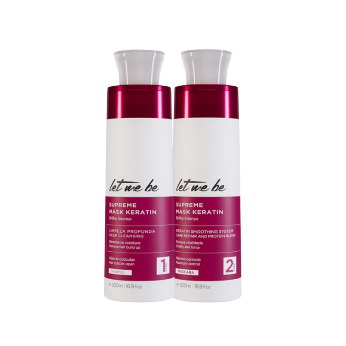 Kit Let Me Be Supreme Mask Keratin Alinhamento capilar 500 ml Kit Let Me Be Supreme Mask Keratin Alinhamento capilar 500 ml