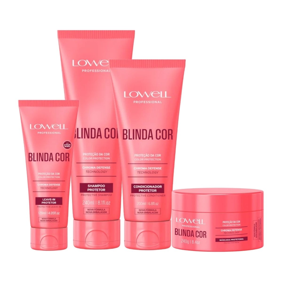 Kit Lowell Blinda Cor Protetor (4 Produtos) Kit Lowell Blinda Cor Protetor (4 Produtos)