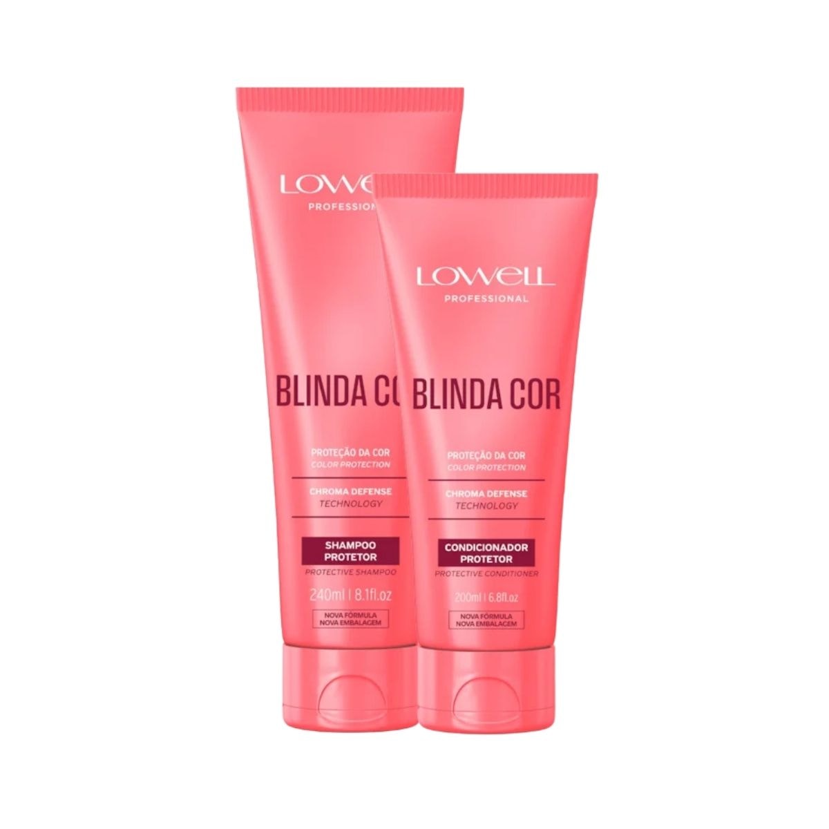 Kit Lowell Blinda Cor Shampoo e Condicionador Protetor Kit Lowell Blinda Cor Shampoo e Condicionador Protetor