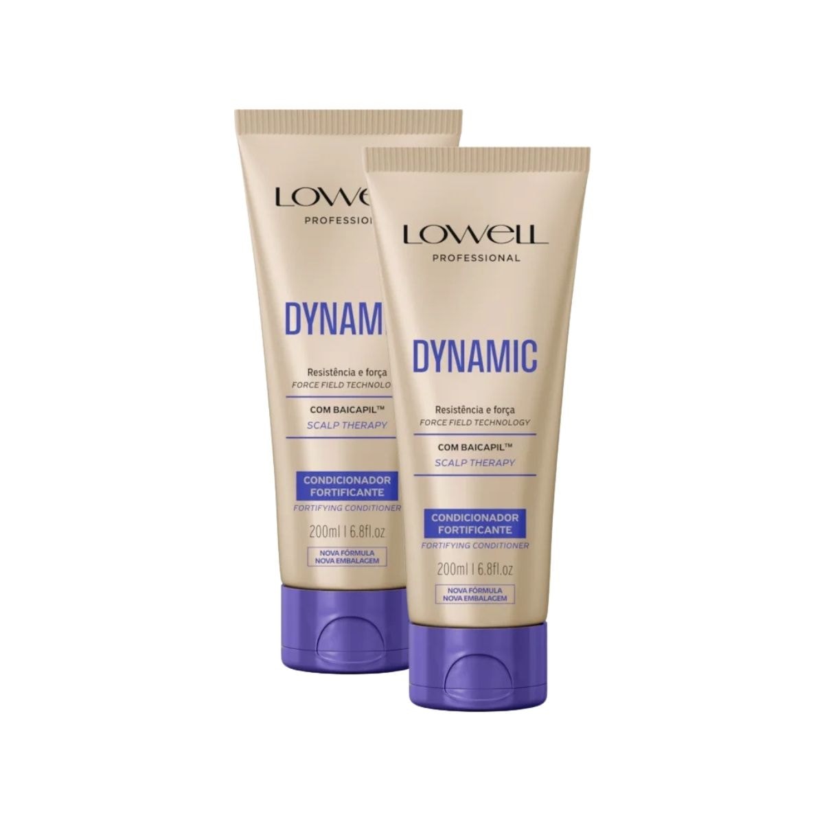 Kit Lowell Dynamic 2 Condicionadores Fortificante 200 ml Kit Lowell Dynamic 2 Condicionadores Fortificante 200 ml