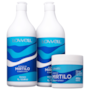 Kit Lowell Extrato de Mirtilo Shampoo 1 Litro + Condicionador 1 Litro + Máscara 450 g