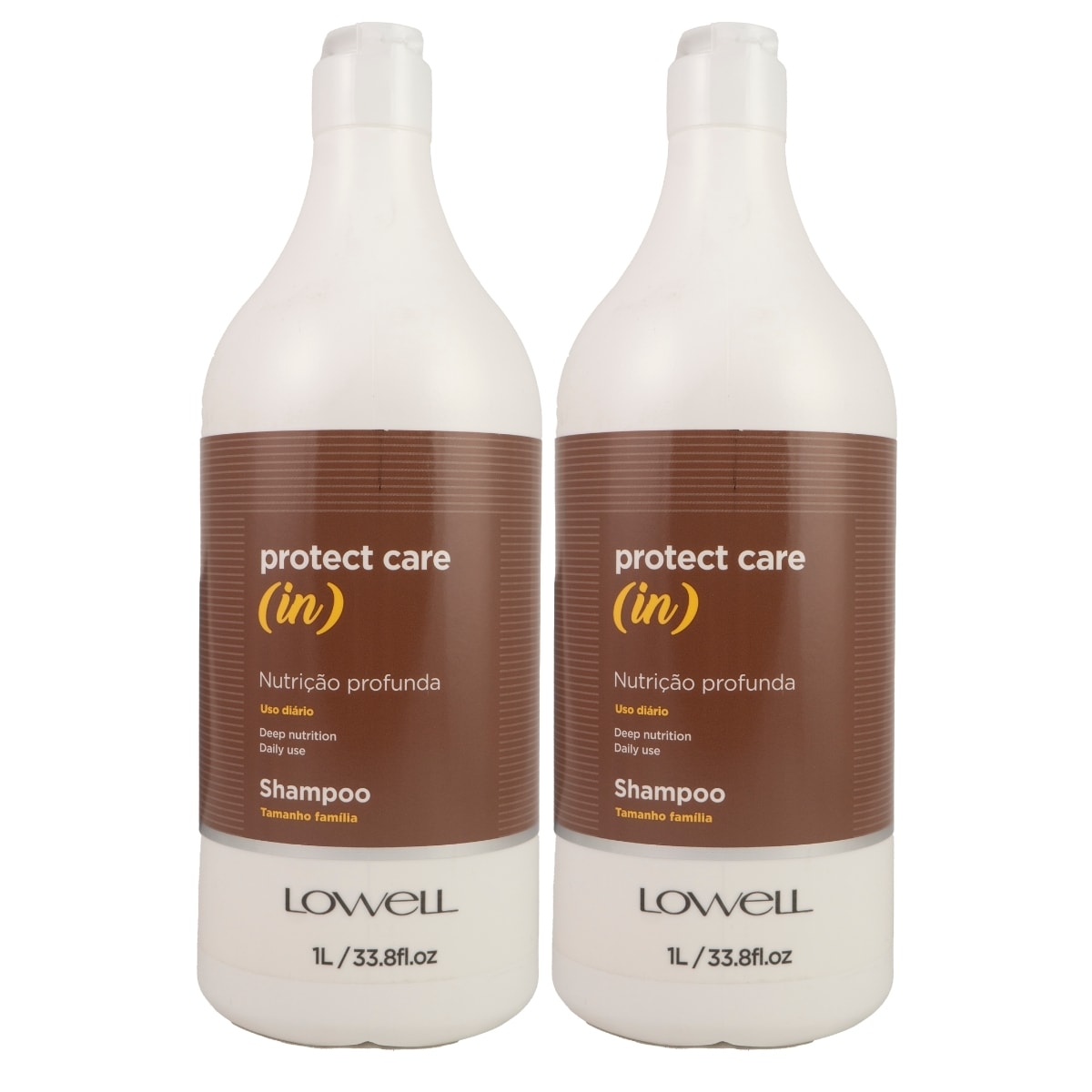 Kit Lowell Protect Care (in) Nutrição 2 Shampoo 1 Litro Kit Lowell Protect Care (in) Nutrição 2 Shampoo 1 Litro