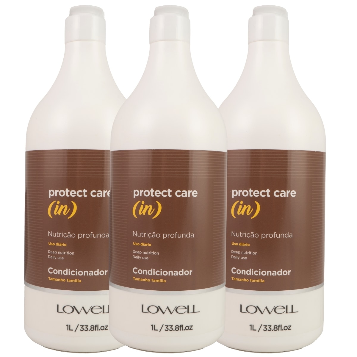Kit Lowell Protect Care (in) Nutrição 3 Condicionador 1 Litro
