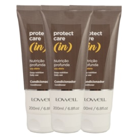 Kit Lowell Protect Care (in) Nutrição 3 Condicionador 200 ml
