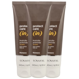 Kit Lowell Protect Care (in) Nutrição 3 Shampoo 240 ml