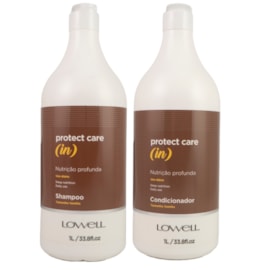 Kit Lowell Protect Care (in) Nutrição Shampoo e Condicionador 1 Litro