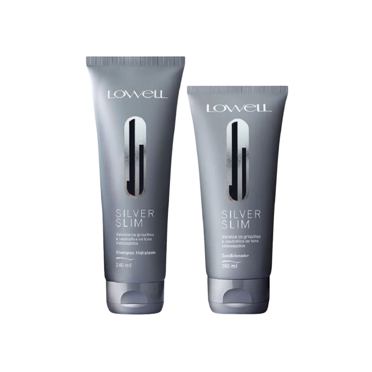 Kit Lowell Silver Slim Shampoo 240 ml + Condicionador 200 ml Kit Lowell Silver Slim Shampoo 240 ml + Condicionador 200 ml